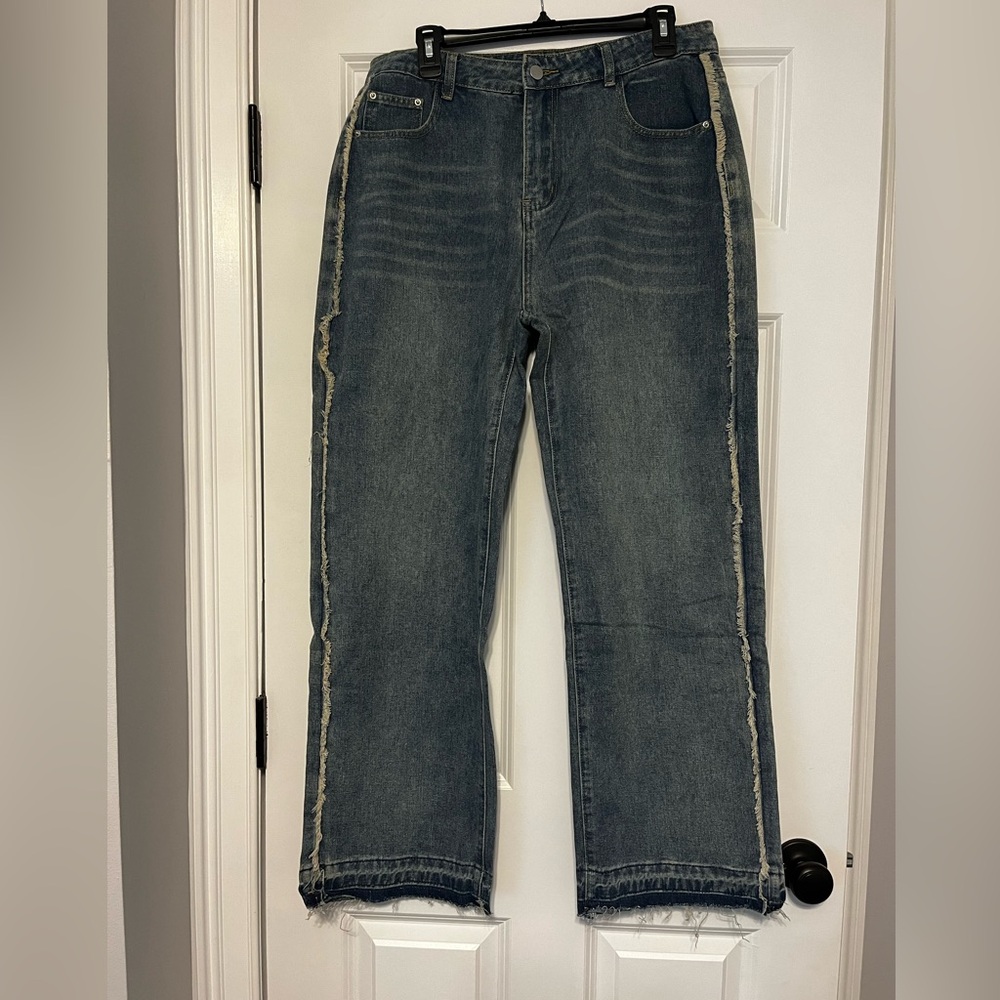 Blue Distressed Jeans